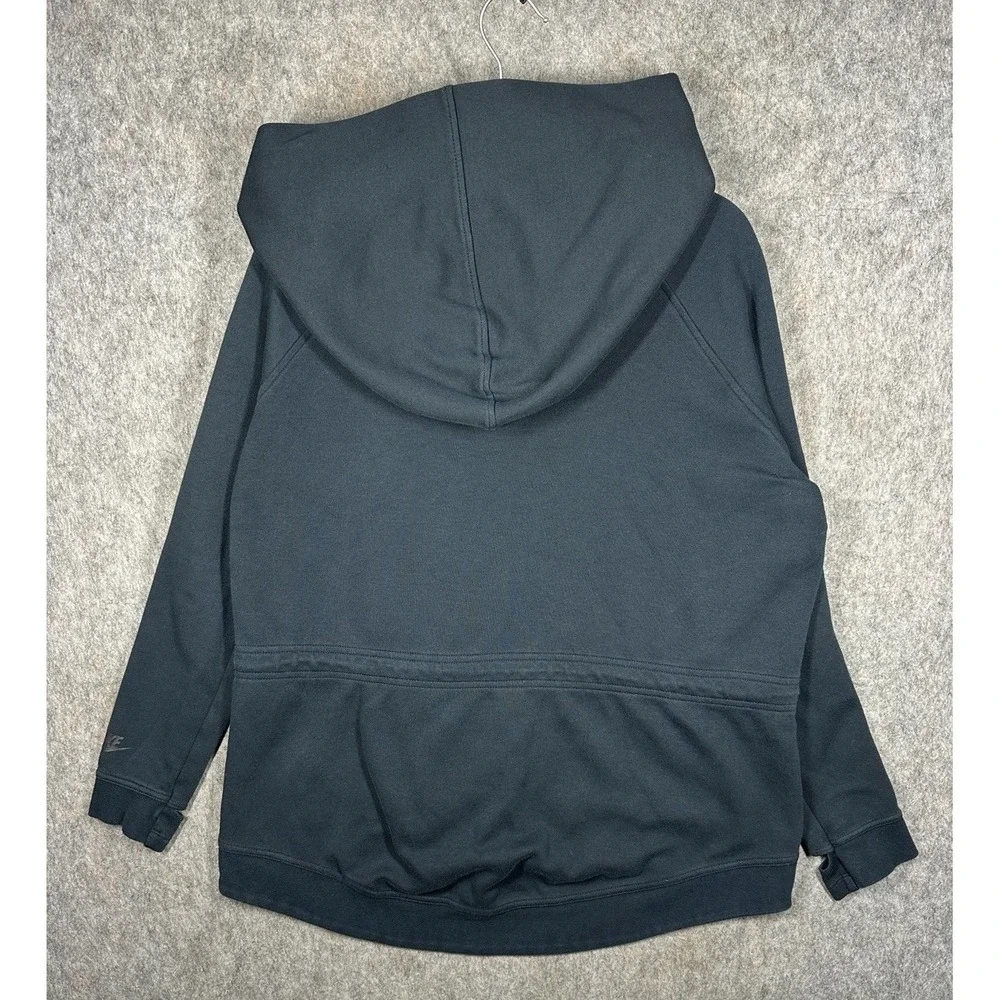 Nike Tech Fleece Cape Hoodie Womens Large Black Full Zip 684928-010